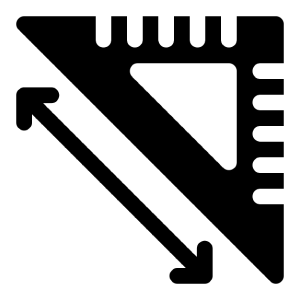 Icono de dimenciones